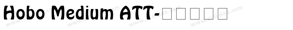 Hobo Medium ATT字体转换